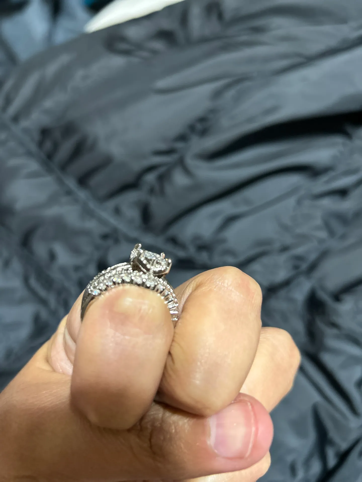 White Gold Wedding set Silver - Image 7