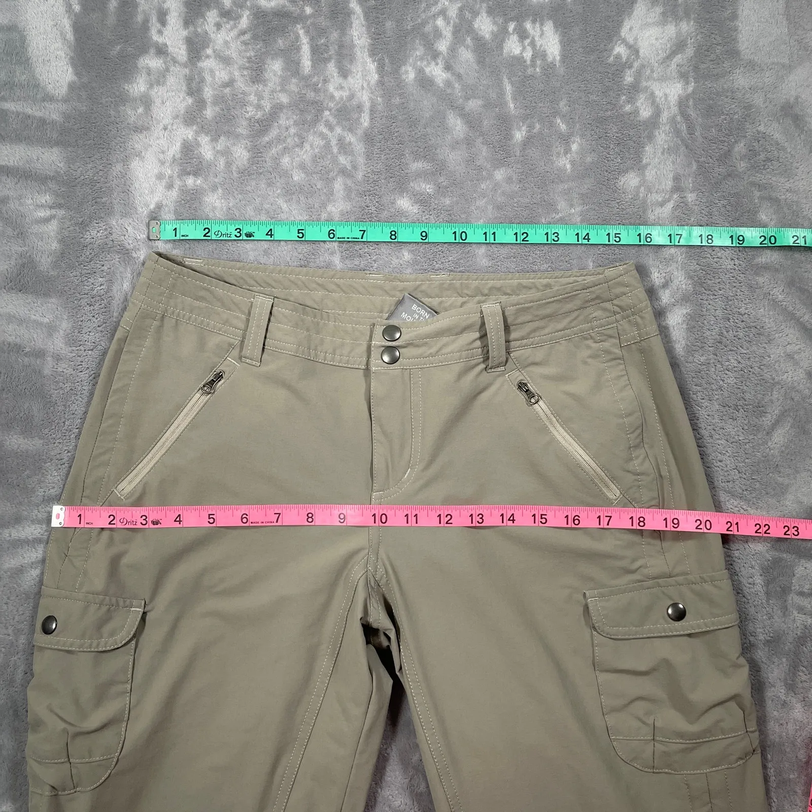Kuhl Pants 10 Beige Cargo Hiking Outdoor Trekking Stretch Performance Cinch Leg - Image 10