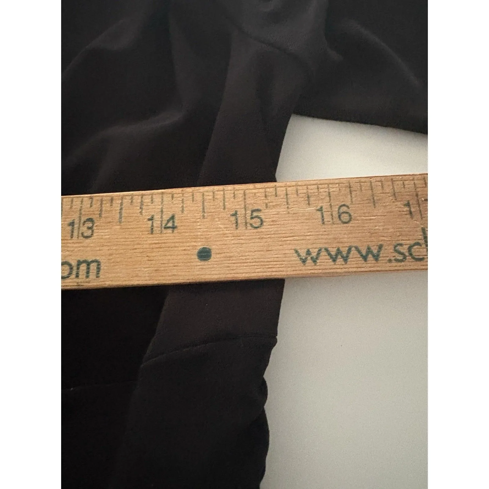 Norma Kamali Jumpsuit Size M Black Shirred Waist V Neck Wide Leg Cocktail Party - Image 13