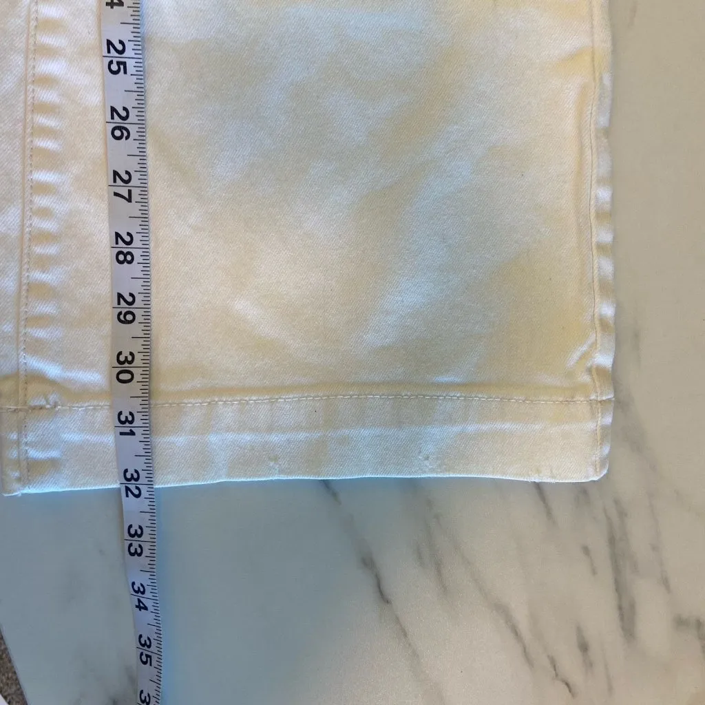 Abercrombie Fitch Patch Pocket White Flare Jeans Women’s 8‎ Stretch Y2K Low Rise - Image 13