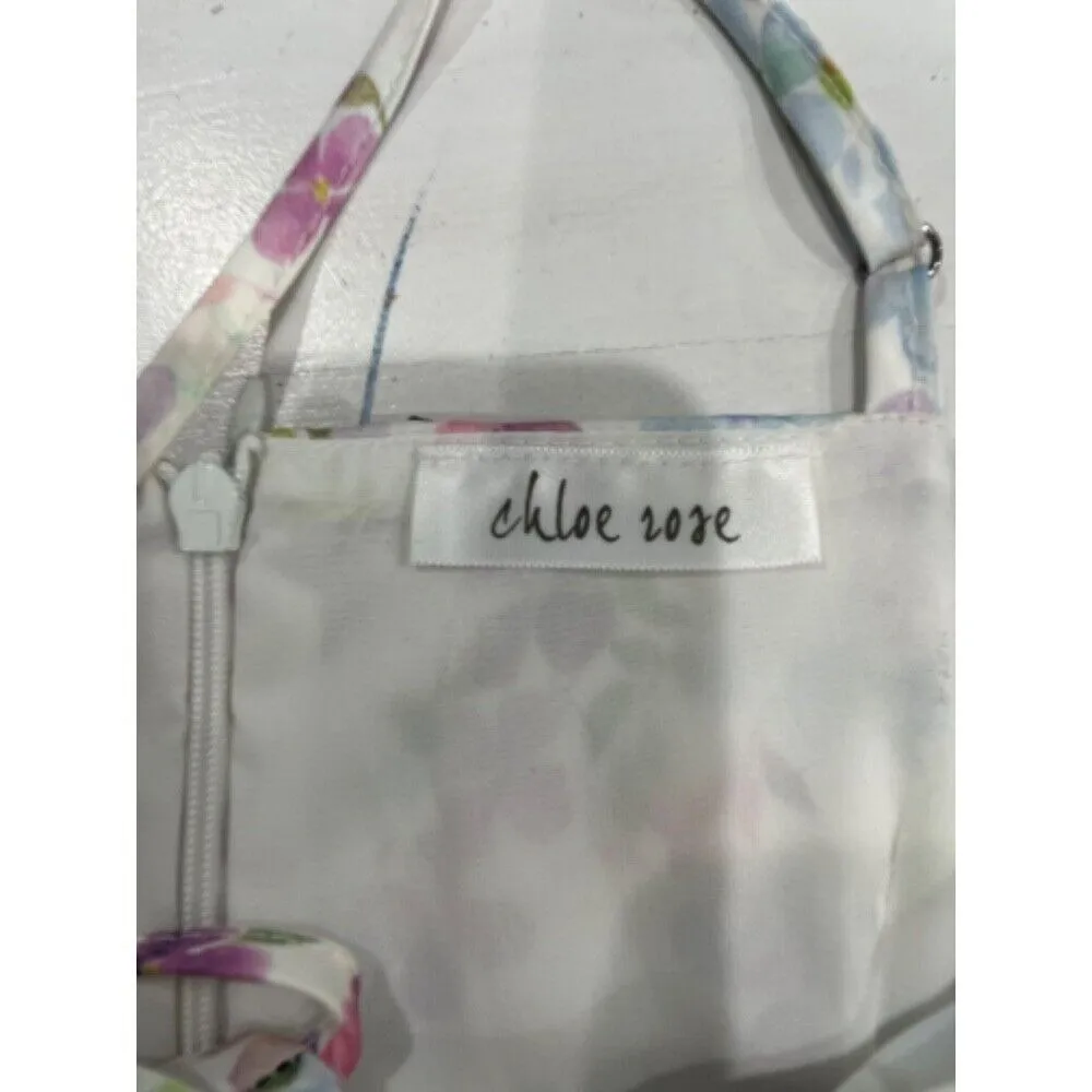 Chloe Rose Floral Print Ruffle Sundress Cottagecore Sleeveless Dress‎ - Image 3