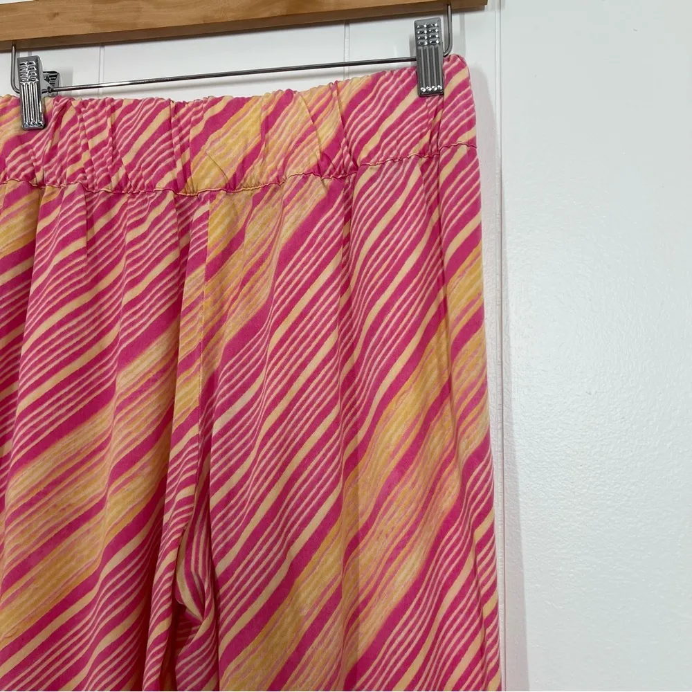 Anthropologie Elevenses Pink Wide Leg Casual Pant - Image 10