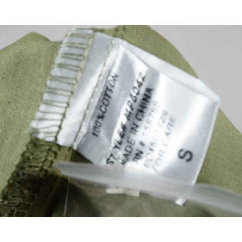 MABLE Melalonie High Waistband Shorts Olive Green Woman's Small NEW!! - Image 13