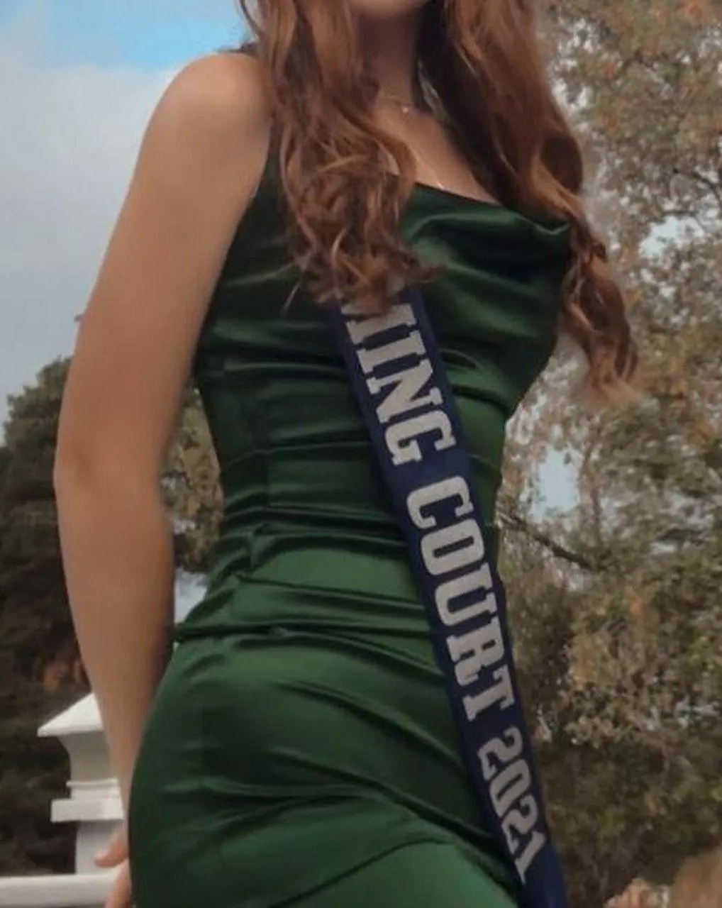 Windsor Long Green Dress - Image 2