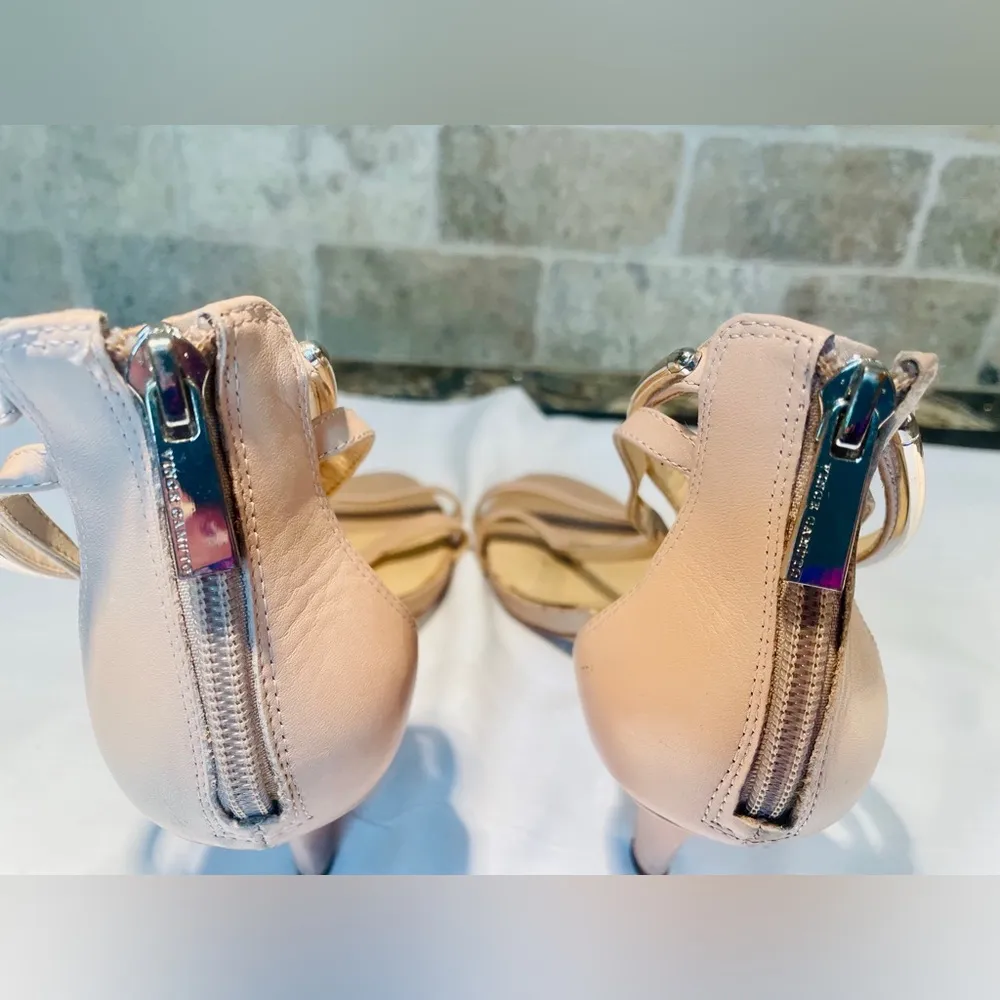 Vince Camuto Pink Heel With Silver Ascents Women shoes 9.5 Homecoming wedding - Image 4