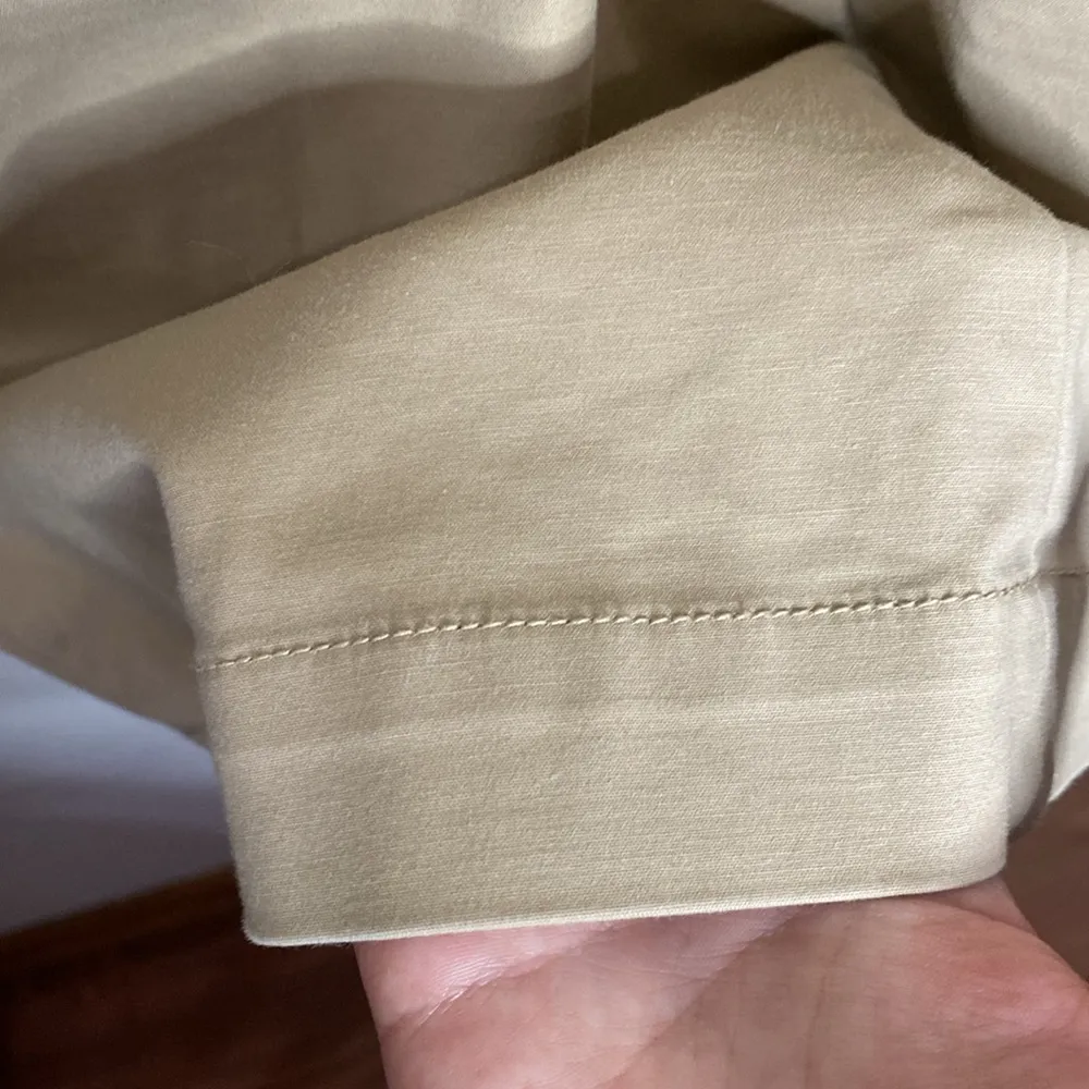 Michael Michael Kors tan lace up cotton blend shift t-shirt dress size 6 - Image 8