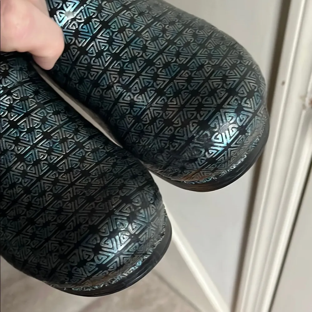 Black Leather Clogs - Image 4