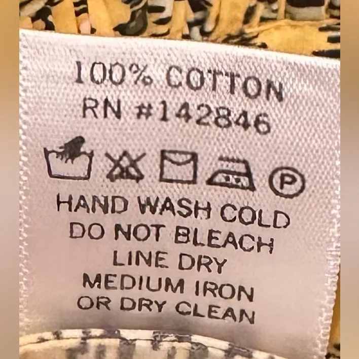 Rhode Anika Floral Yellow Mini Dress balloon puffy sleeves sz small EUC Gold - Image 5