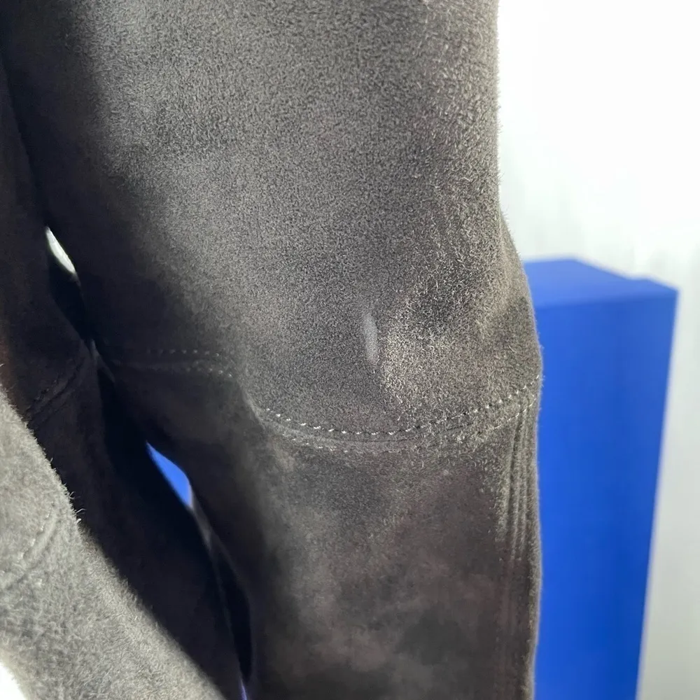 Stuart Weitzman Lowland Suede Over-the-Knee Boots in‎ Grey Size 7.5 - Image 10