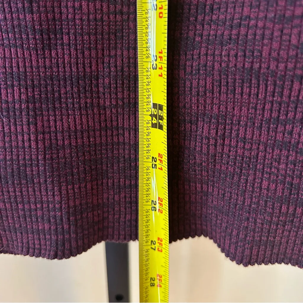 Scotch & Soda Dans La Nuit Fitted Ribbed Knit Skirt Side Stripes Bodycon Size M - Image 12