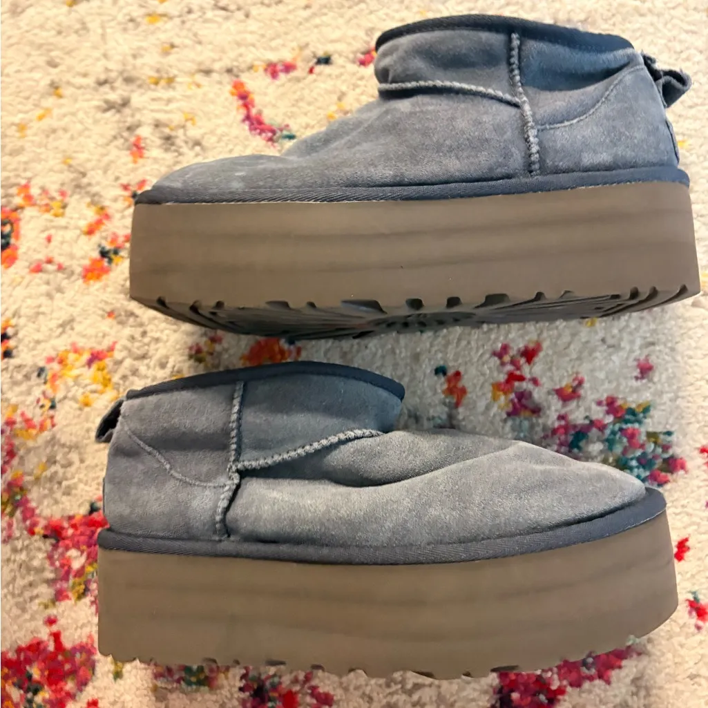 UGG  Classic Ultra Mini Platform “Eve Blue” - Image 2