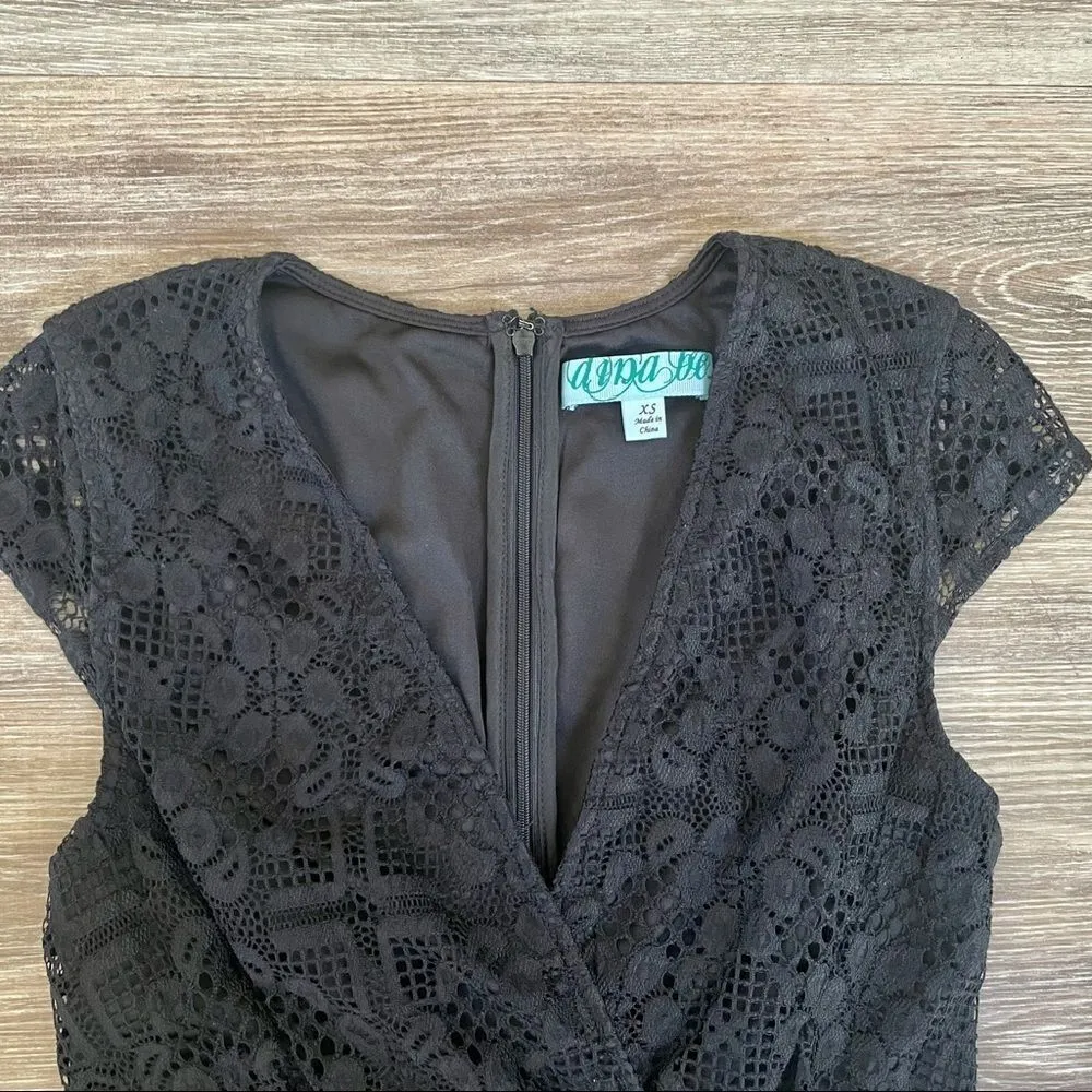 Dina Be black lace romper - Image 2