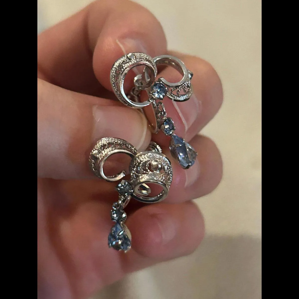 No hole earrings 925 sterling silver cute b6 lot - Image 3