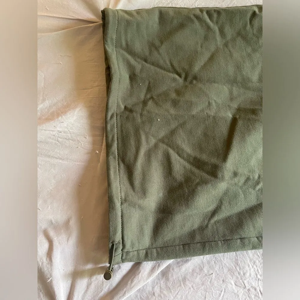 Baggy Stretch Jersey Cargo Pants green olive - Image 5