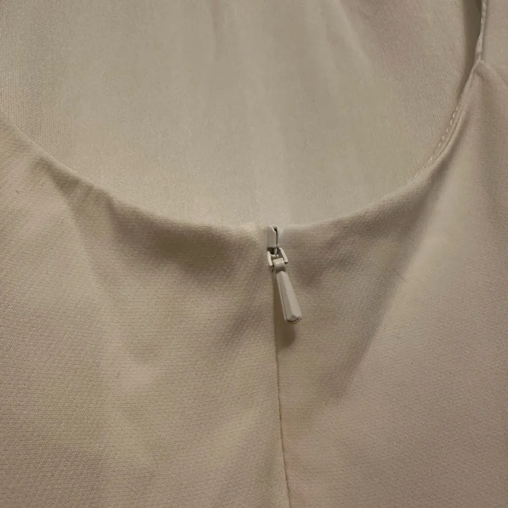 NWT True Violet Bridal Cap Sleeve Backless Maxi Dress in Ivory UK 12 / US 8 White Size undefined - Image 6