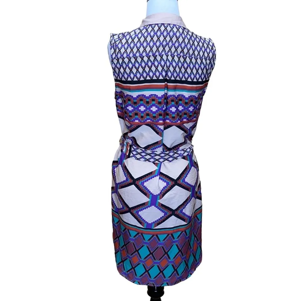W118 by Walter Baker Geometric Tribal Print Dress S - Image 5