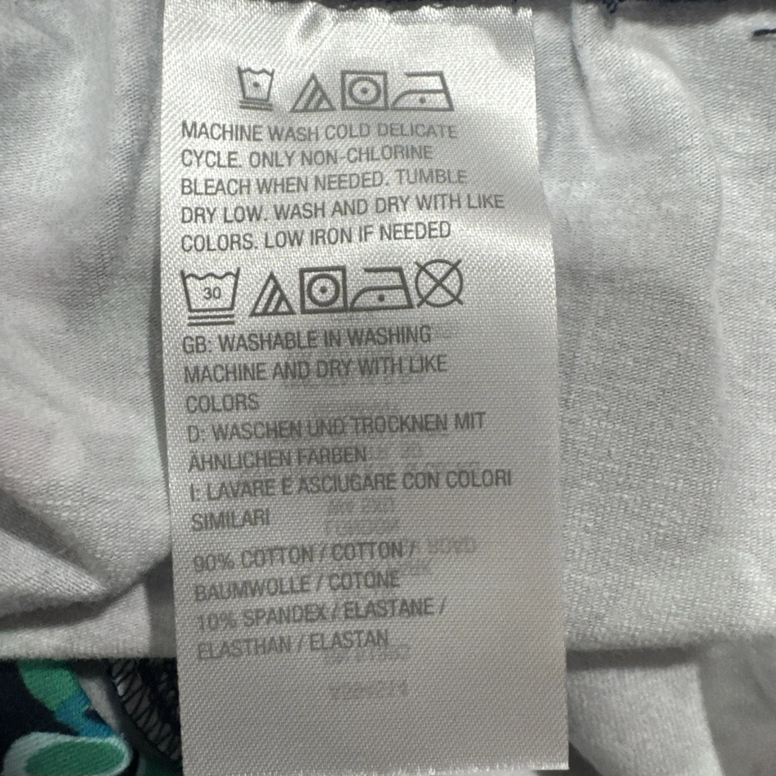 Sport Savvy Navy Floral Soft Stretchy Pull On Capri Pants Plus Size 5X Casual Blue - Image 4