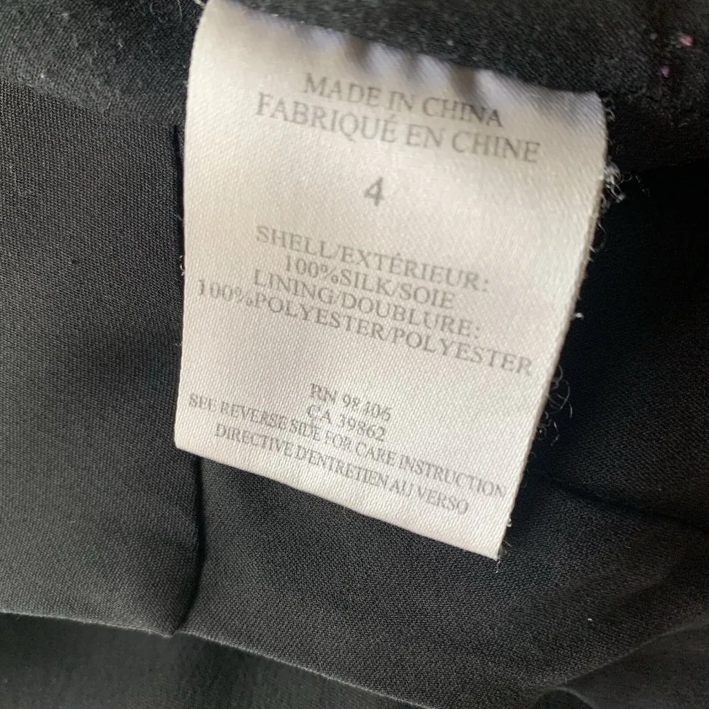 Theory Womens Jumpsuit 4 Black 100 Silk Sleeveless‎ Wide Leg Minimalist - Image 8