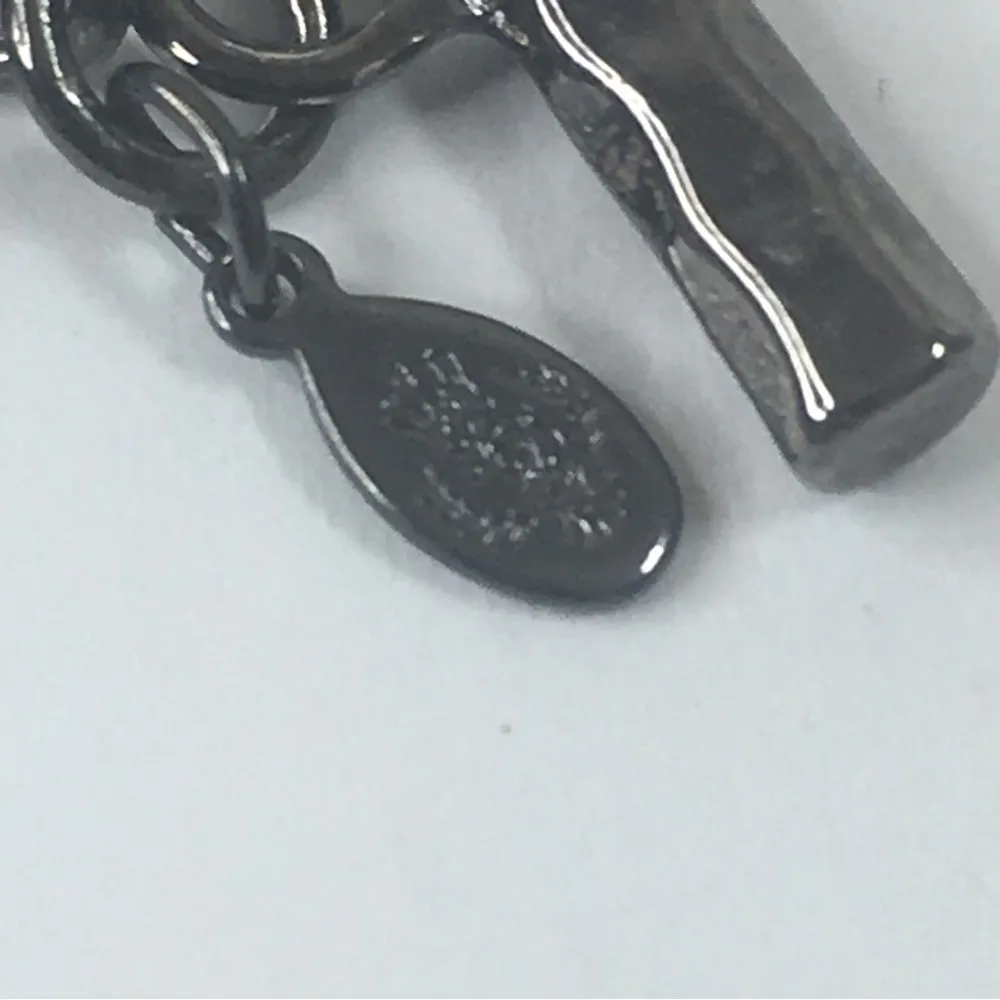 Premier Design multi strand necklace faux pearls gray 34” - Image 4