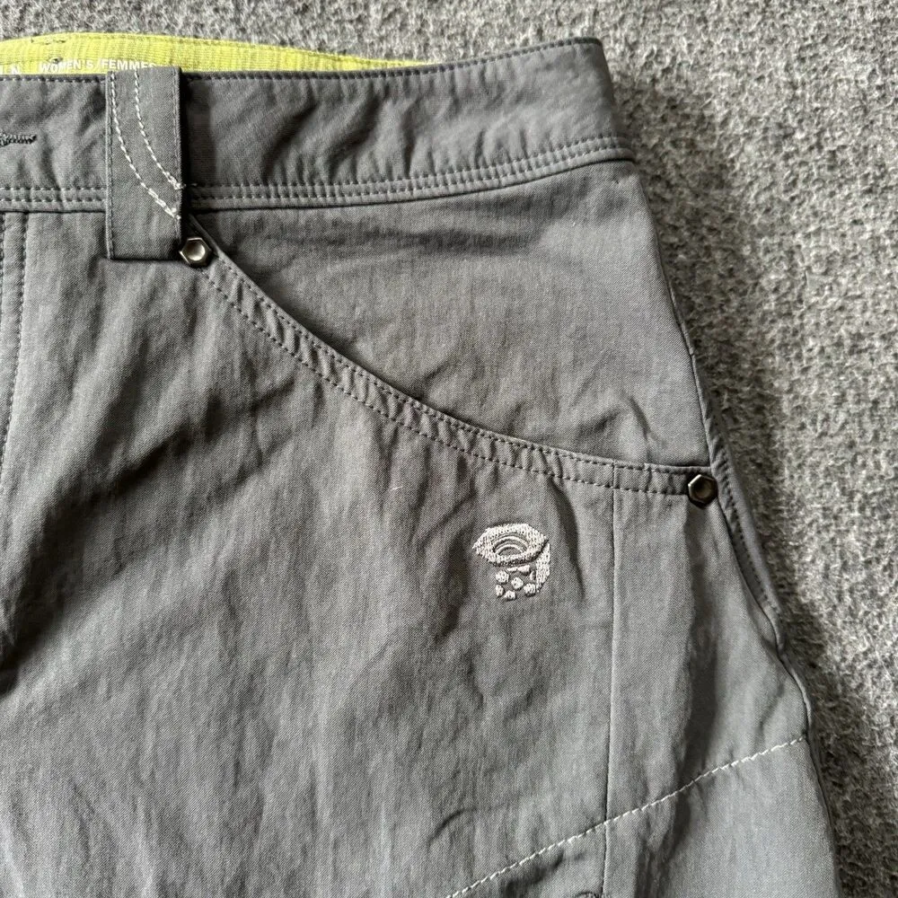 Mountain Hardwear La Strada Skirt Women's 4 Gray Cargo Hiking Outdoor Stretch - Image 4