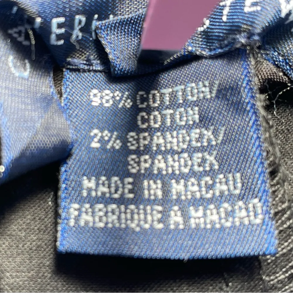 Catherine Stewart Black Cotton Capri Peddle Pusher Crop Palm Tree Pants Size 8 - Image 6