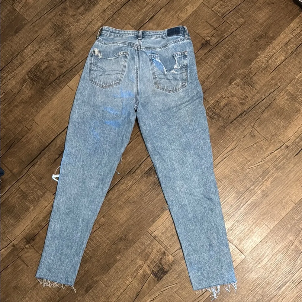 American Eagle Distressed Blue Jeans - Image 4