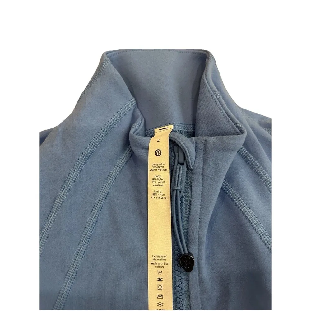 Lululemon Define Jacket Luon Blue Nile, Size 8 Viral Bbl Athletic Jacket New - Image 4