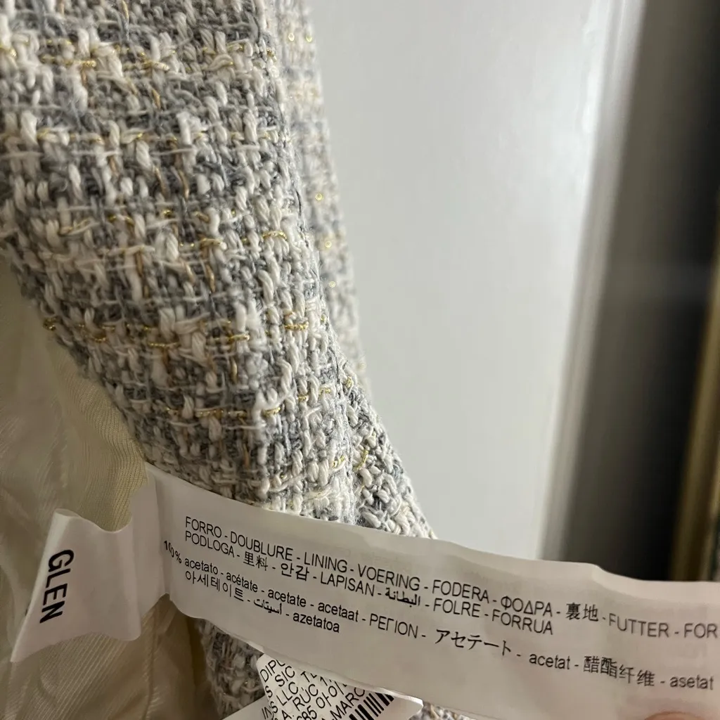 Zara Women's Classic Tweed Blazer - Image 12