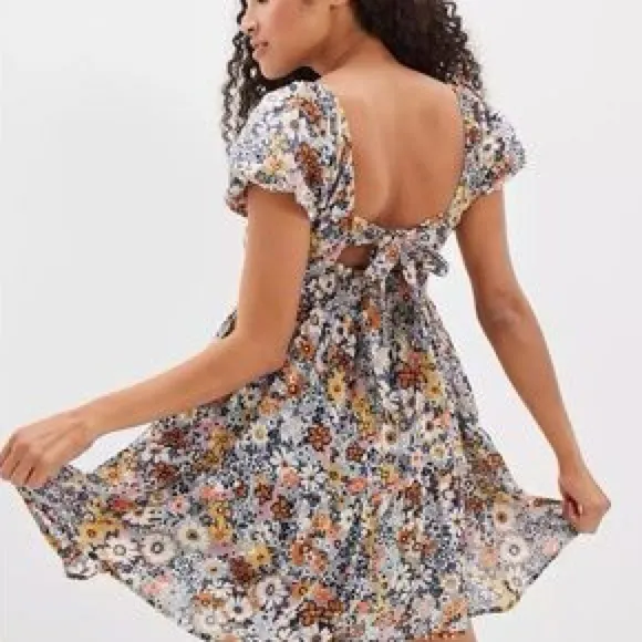 American Eagle - Floral‎ Button-Front Mini Dress - Image 3