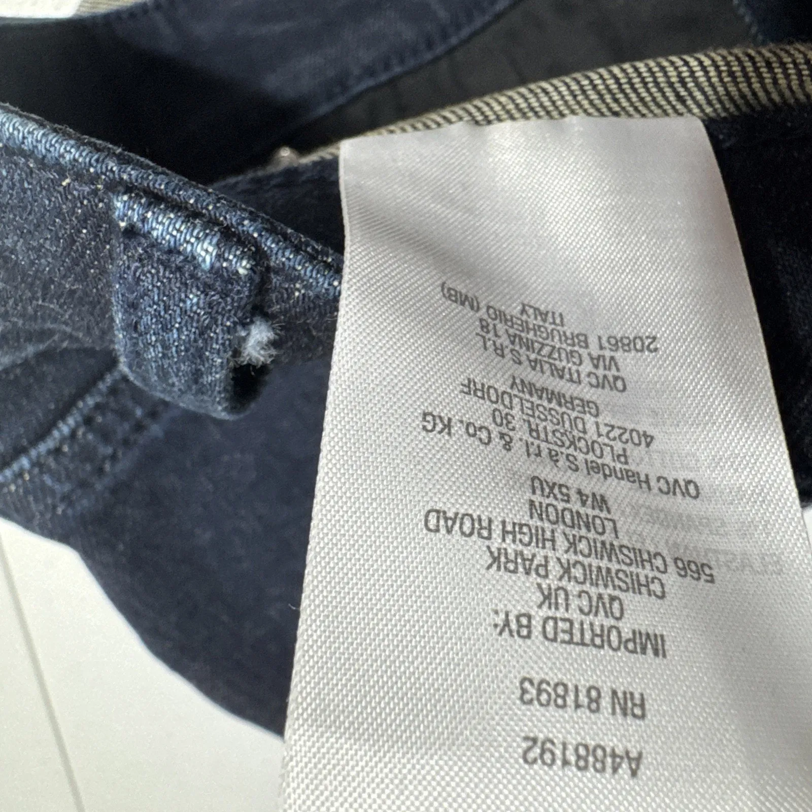 Candace Cameron Bure Blue Denim Jean Cut Off Shorts Size 20W Ventura A488192 - Image 5