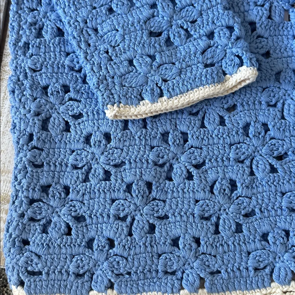 Free People Rue Crochet Tunic Size XS Hydrangea Combo New NWT - Image 3