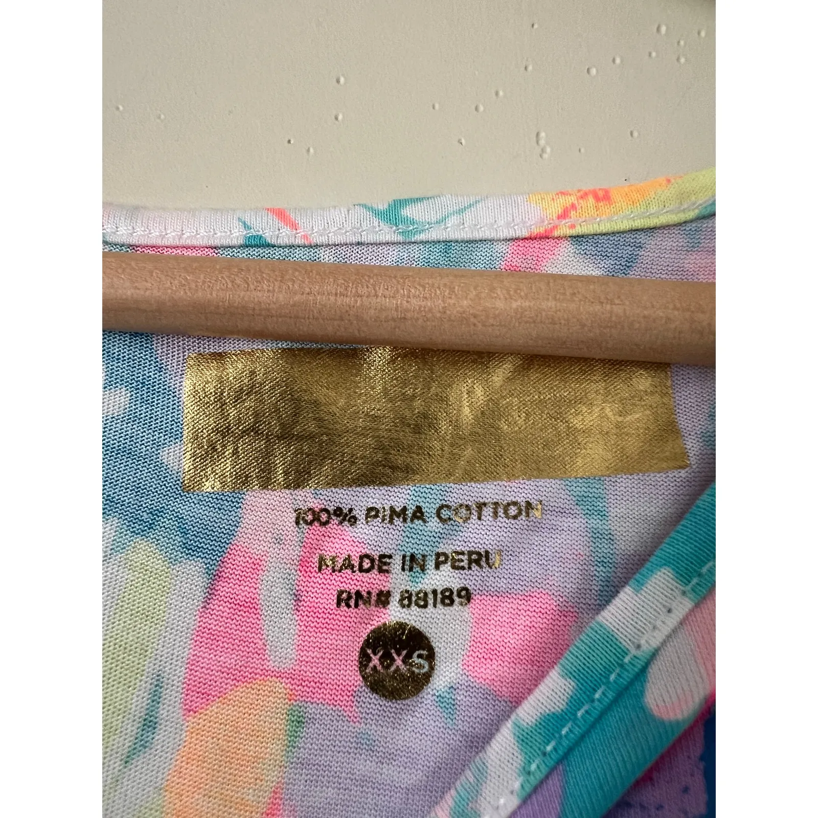 Lilly Pulitzer Marlowe Dress Sparkling Sands Pima Cotton Bright XXS 3/4 Sleeve - Image 3