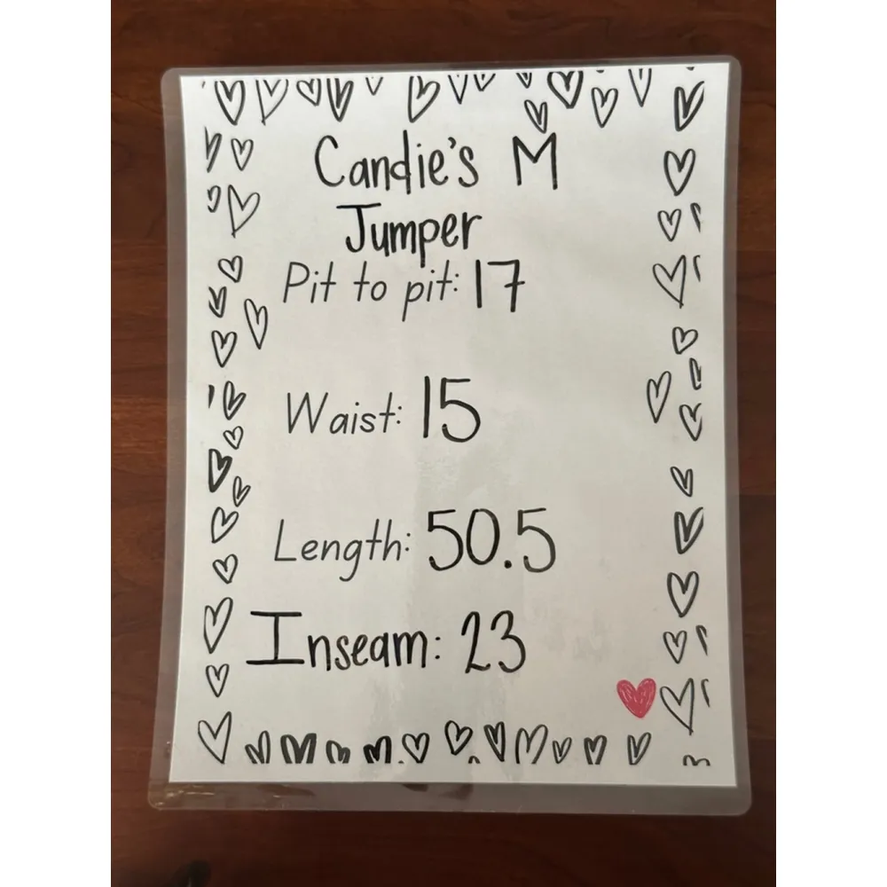 Candie’s Juniors Medium Pink Yellow & Crème Striped Jumpsuit - Image 15