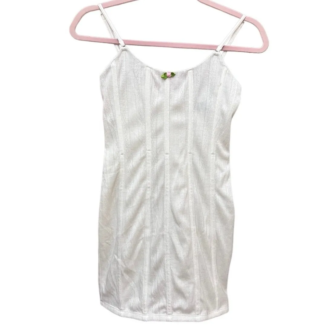 White‎ Fox Boutique Ain’t Safe Mini Dress Size XS White NWT - Image 2