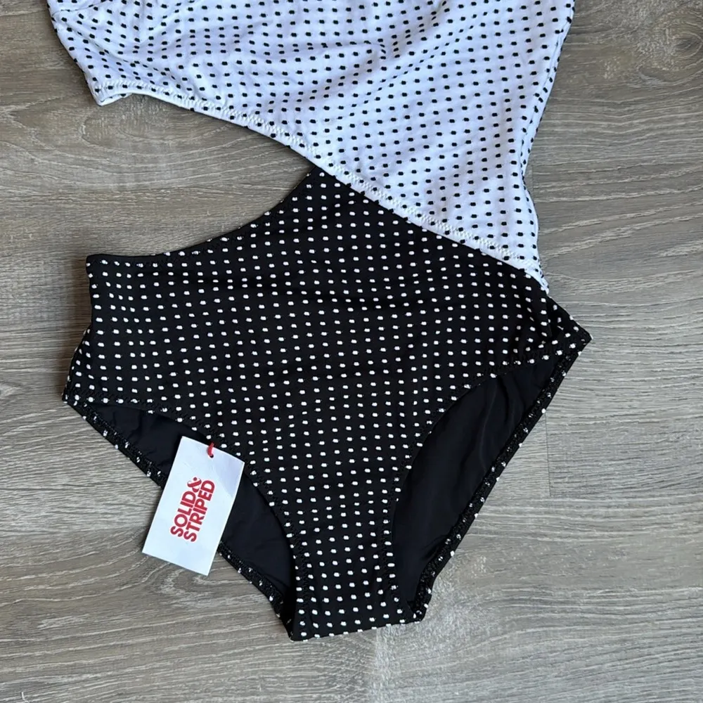 NEW Solid & Striped The Claudia Baby Dot Black White small - Image 7