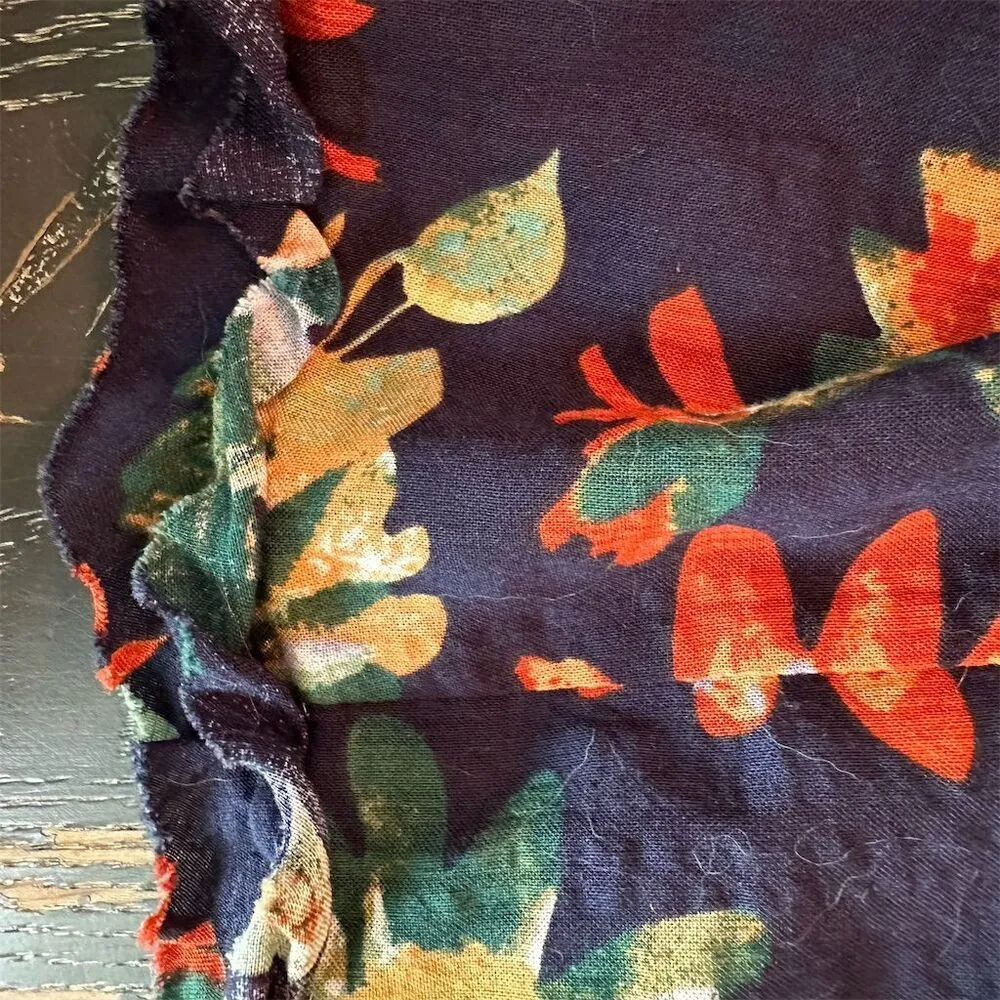 Easel Los Angeles Women's Floral Tiered Dress M Multicolor Summer Short - Image 10