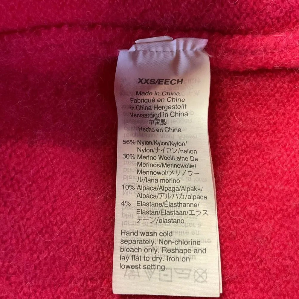 J. Crew Women's Oversized Crewneck Sweater Pink in Merino Wool‎ Alpaca Blend XSS - Image 9