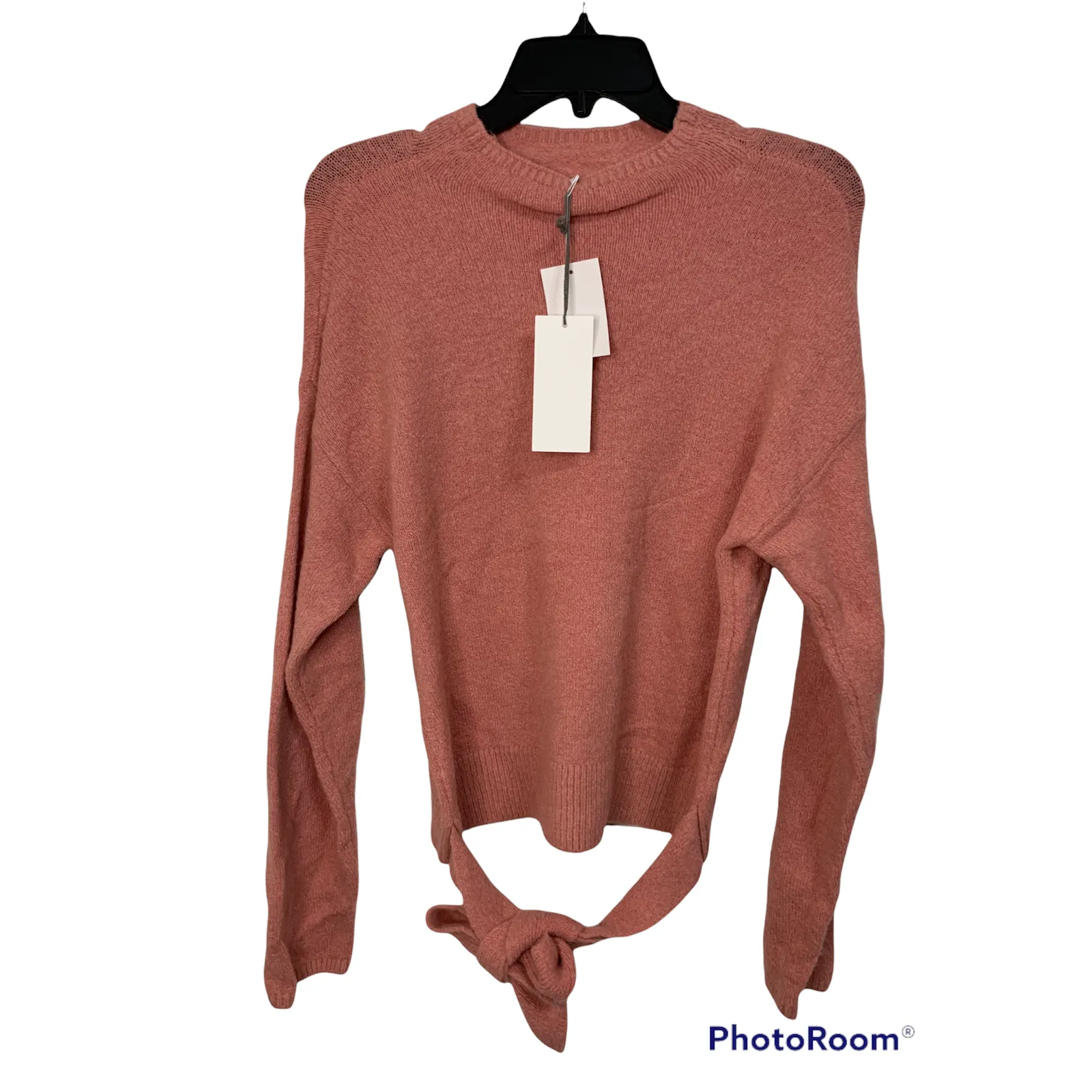 WAYF blush‎ Bow Soft Sweater Size xs NEW - Image 2