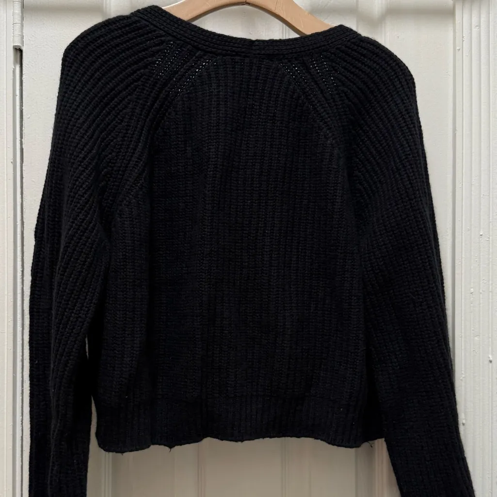 Rails Josie Ribbed Cardigan Black Size Medium - Image 5