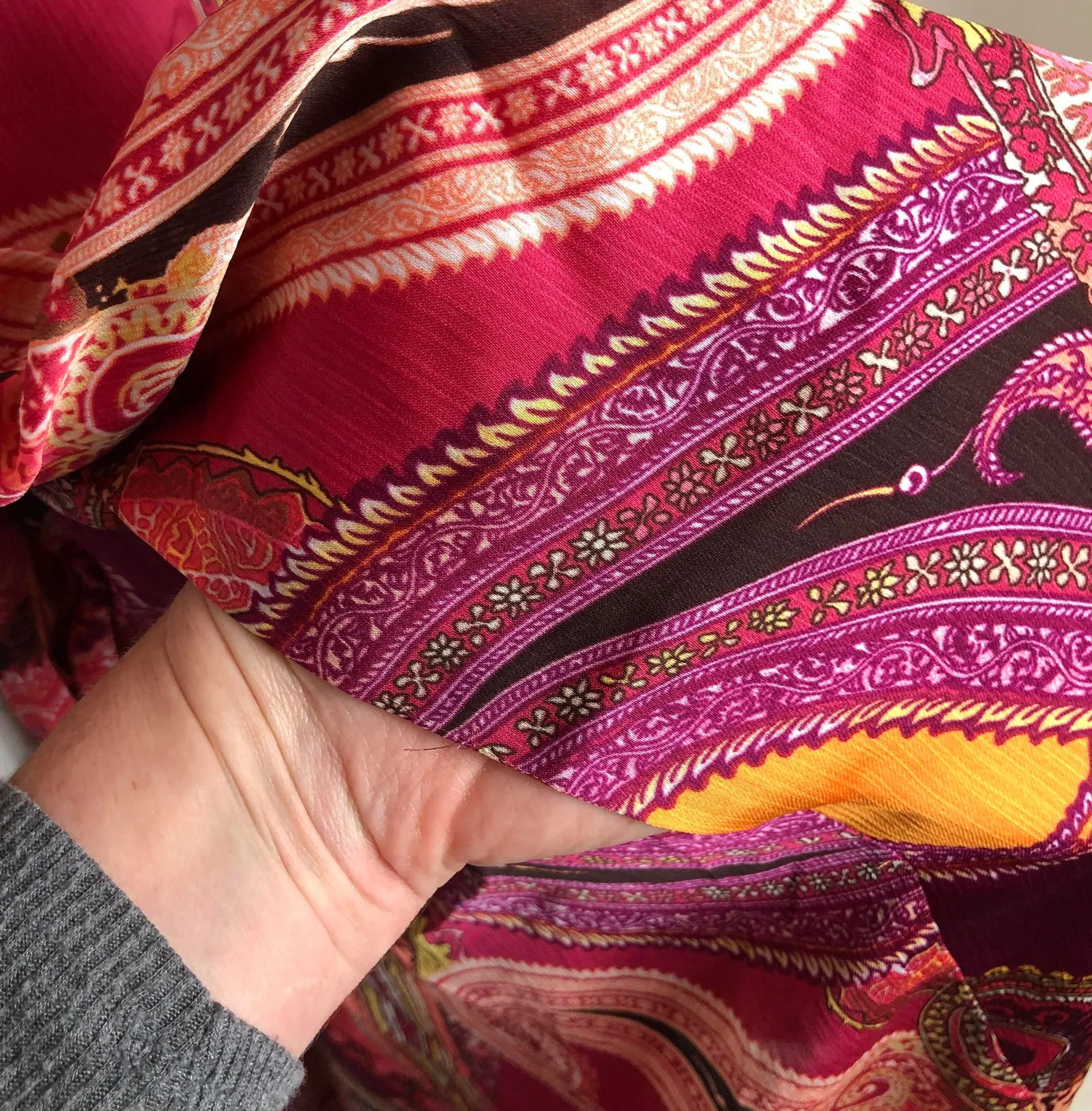 Mattox Pink & Orange Halter Chiffon Party Dress - Image 9