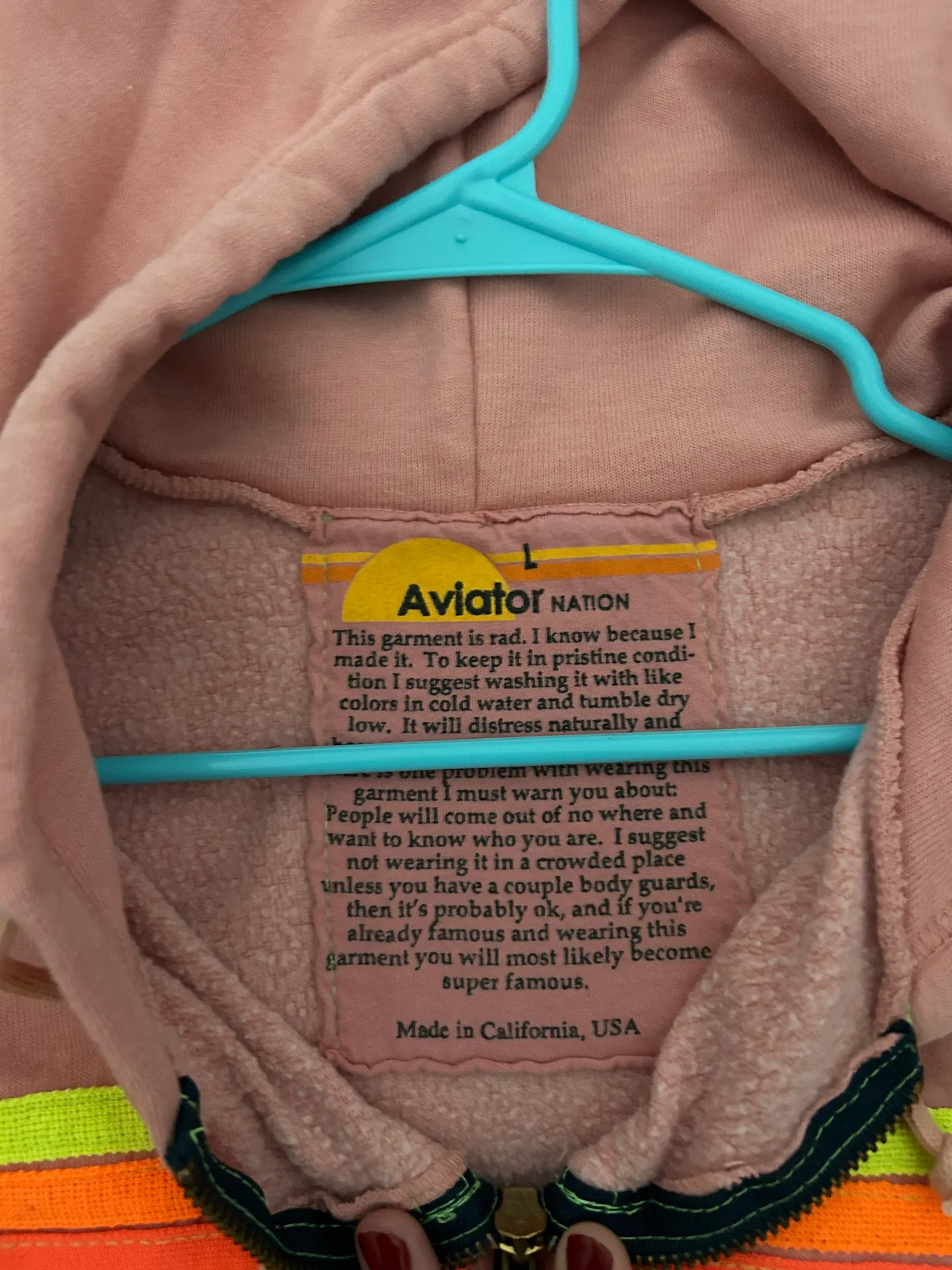 Aviator Nation Zip Up Jacket - Image 2