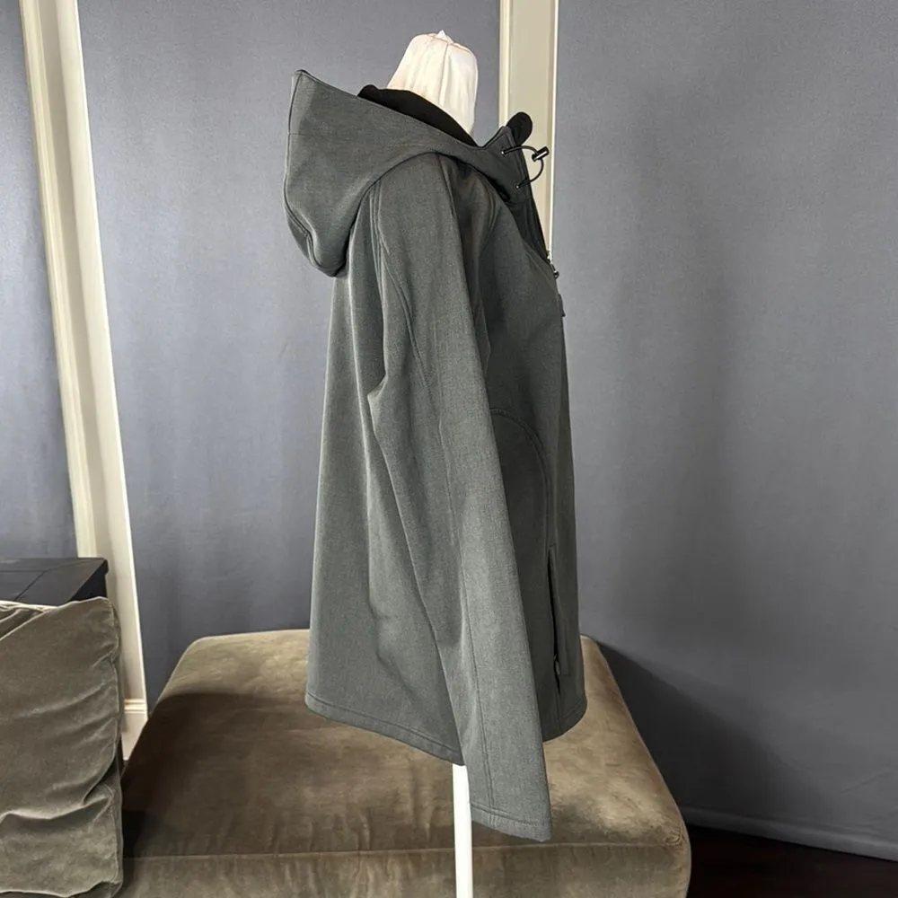 Women’s Dark Gray Ski Jacket with Hood Slim Fit Size M Size M - Image 5