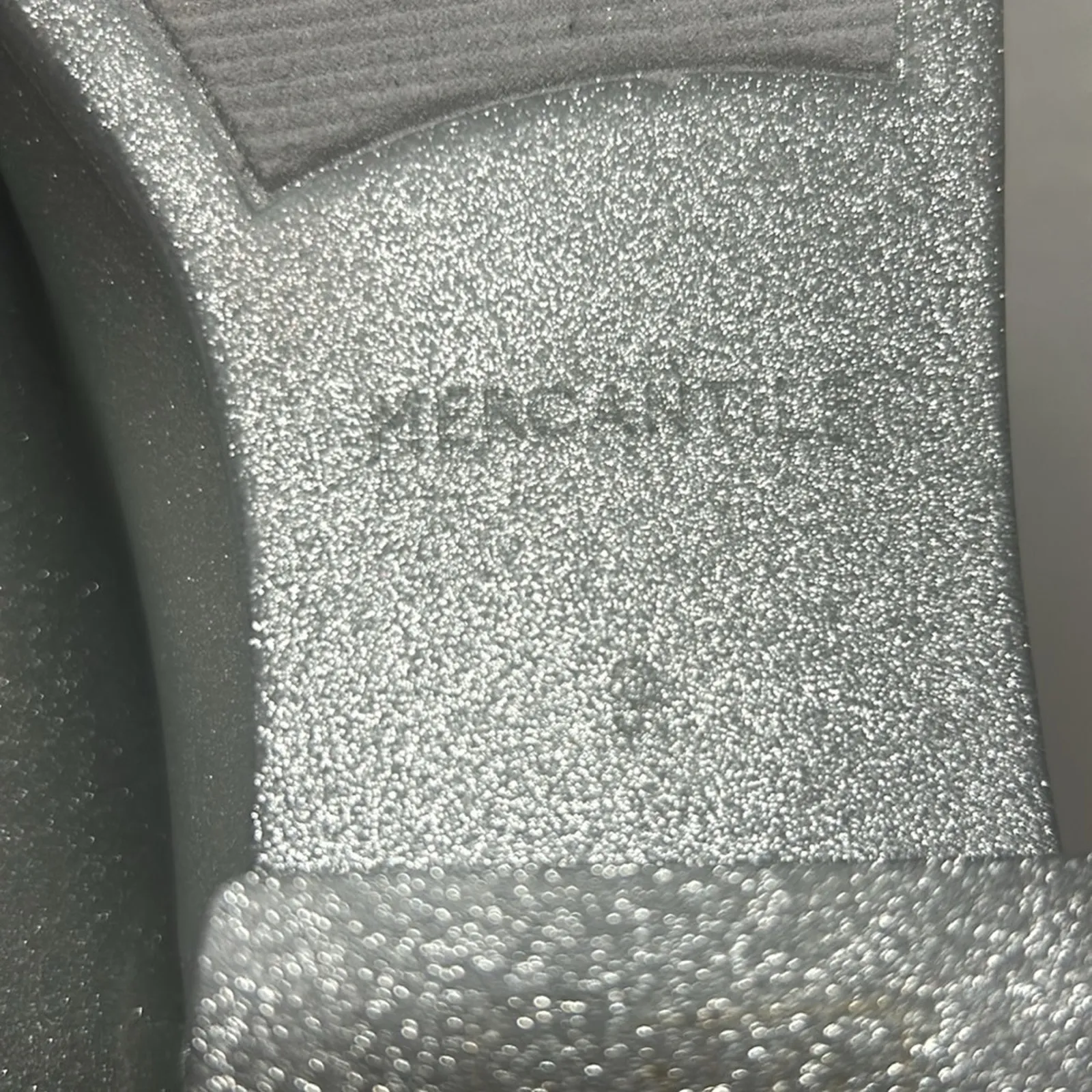 J Crew Mercantile Rain Boots Glitter Chelsea Silver Gray Matte Jelly Sparkle 9 - Image 6