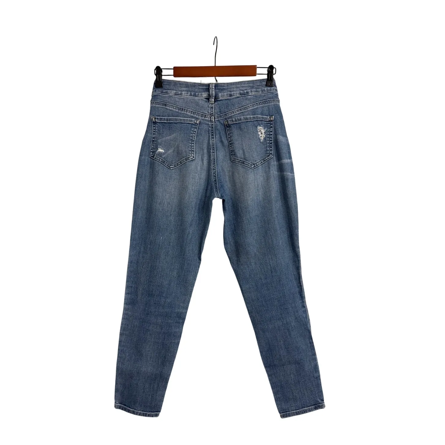 Refuge Jeans Blue Denim Distressed Boyfriend Jeans Size Women's 2 - Image 3