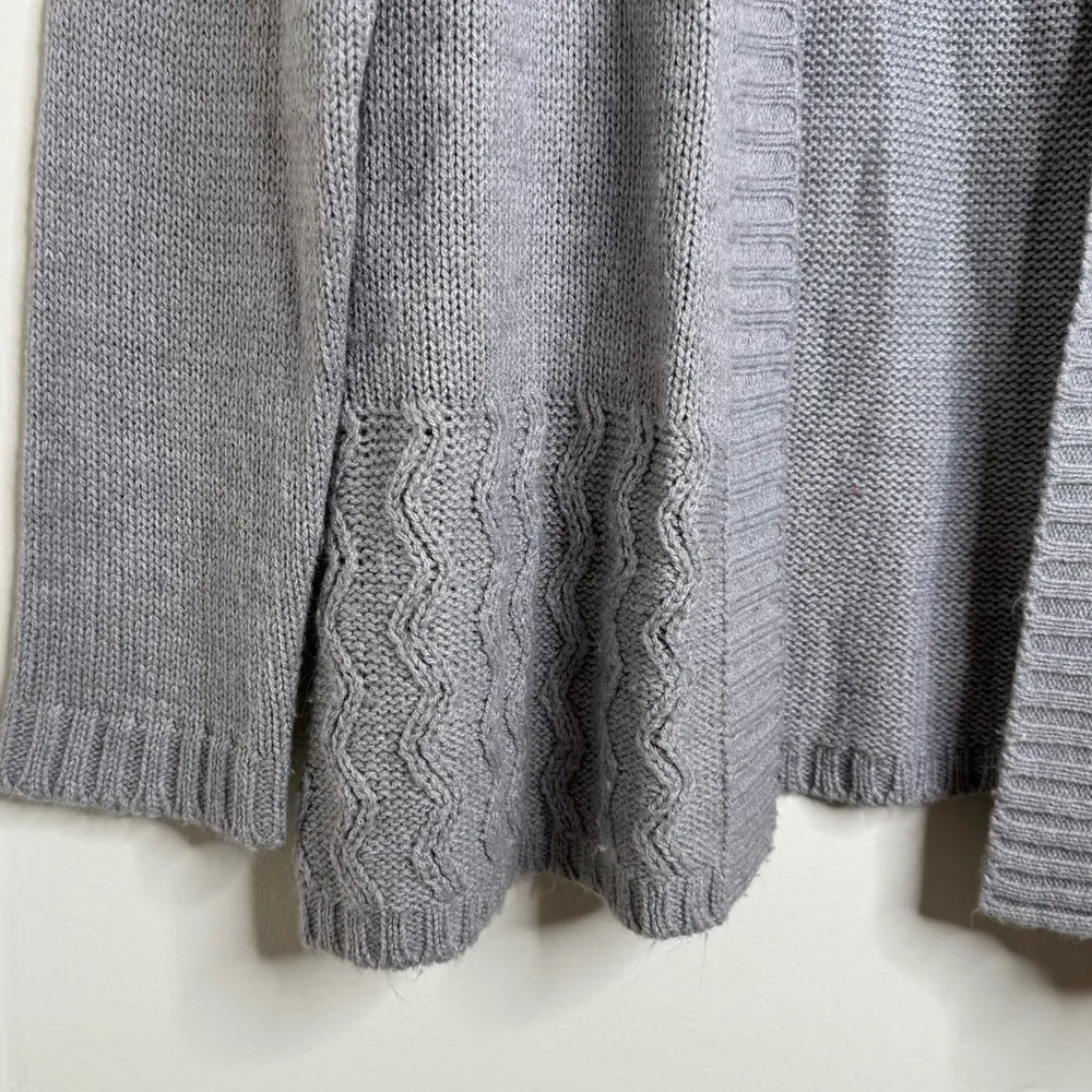 Jason Maxwell  Gray Open Front Cardigan Sweater Women’s Size Large Soft casual - Image 2