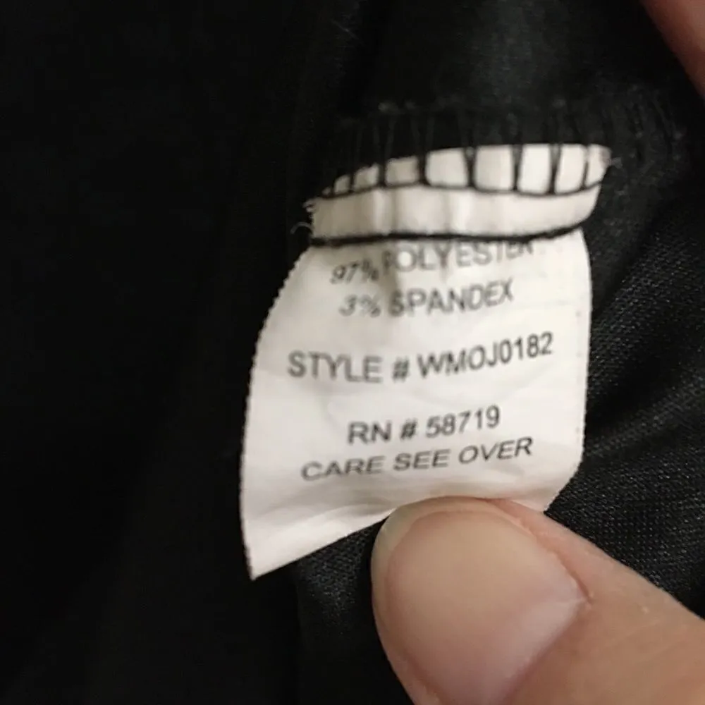 Notations zip up black dark academia jacket/blazer 2X - Image 6