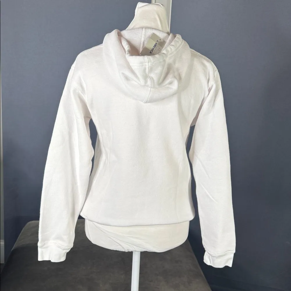 Women’s Virginia Tech White College Hoodie Embroidered Size XL NEW - Image 4