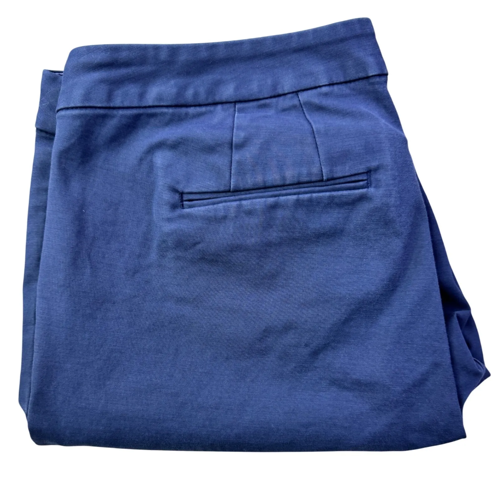 Boden Ankle Pants Womens Cropped Chinos Casual Work Trousers Size 8 Petite Blue - Image 13