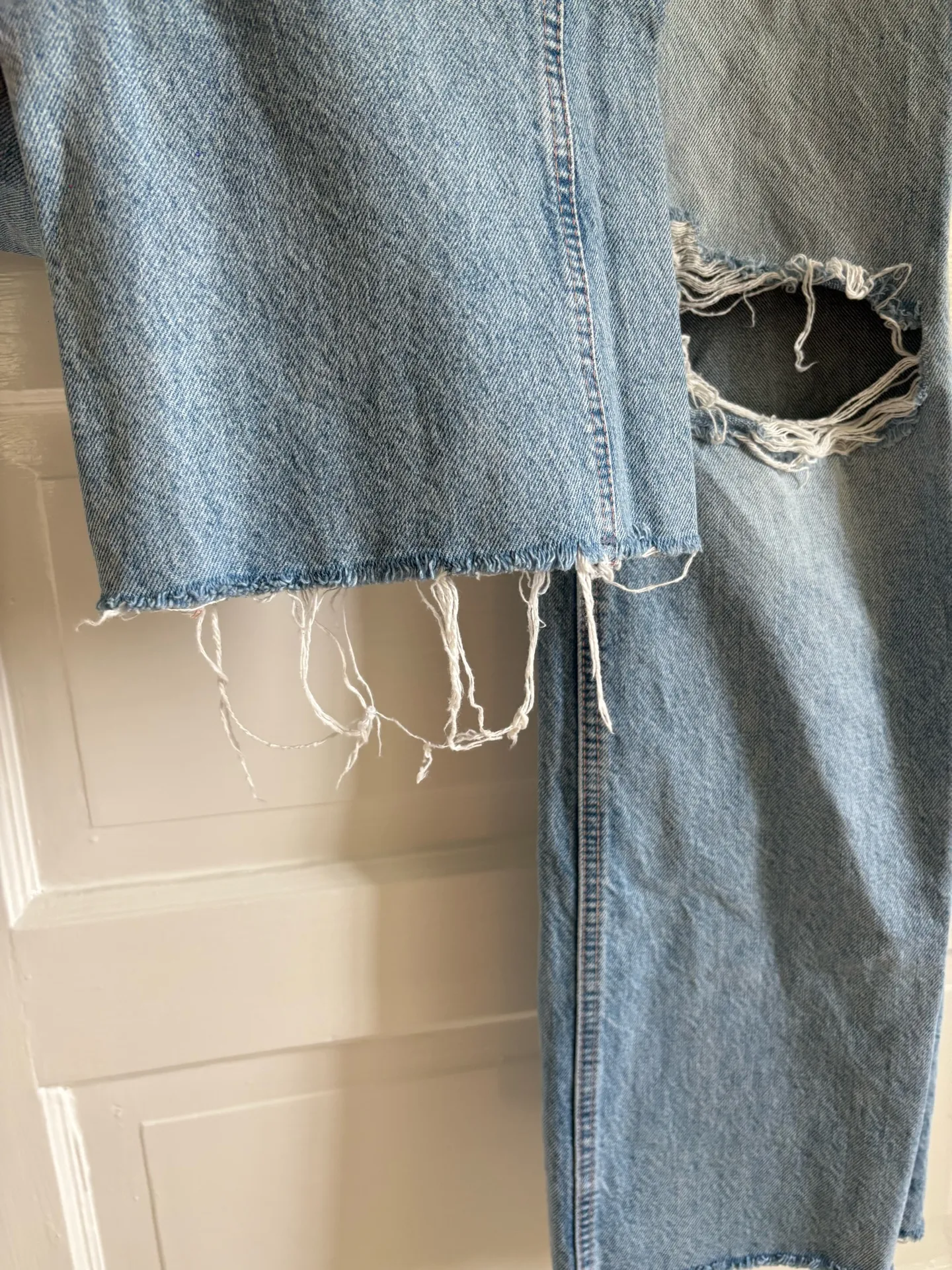 ZARA TRF Full-Length Wide-Leg Jeans - Image 6