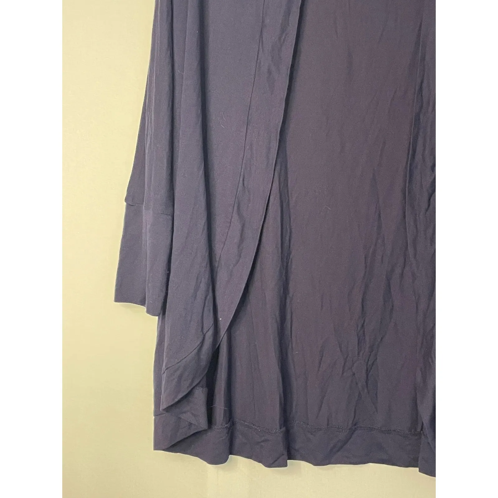 ZENANA Womens Navy Blue Open Front Cardigan Sweater Knit Pockets Size L - Image 2